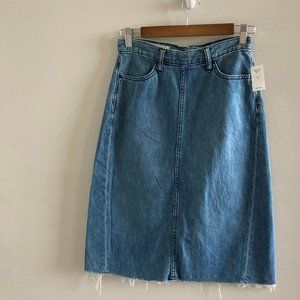 Gap Denim Pencil Midi Skirt